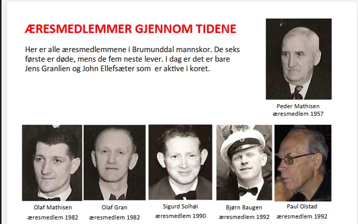 Nyere æresmedlemmer er unnder OM OSS